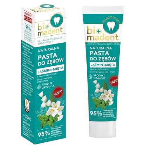 Зубна паста Bio Madent ЖАСМІН + М'ЯТА з гіалуроновою кислотою 100 мл (2625282126)