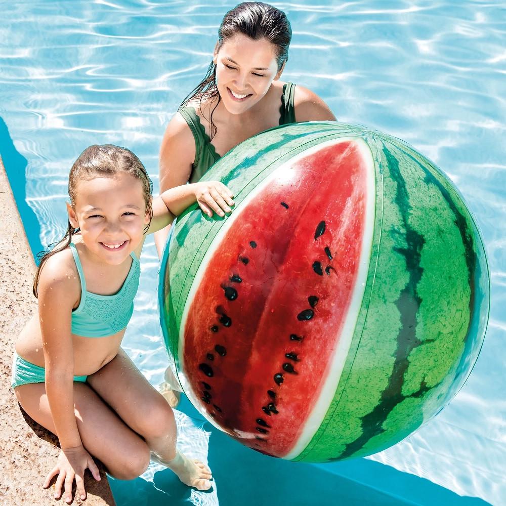 Надувной мяч Intex Арбуз пляжный 107 см (28443583) - фото 2 Надувной мяч Intex Арбуз пляжный 107 см (28443583) - фото 2