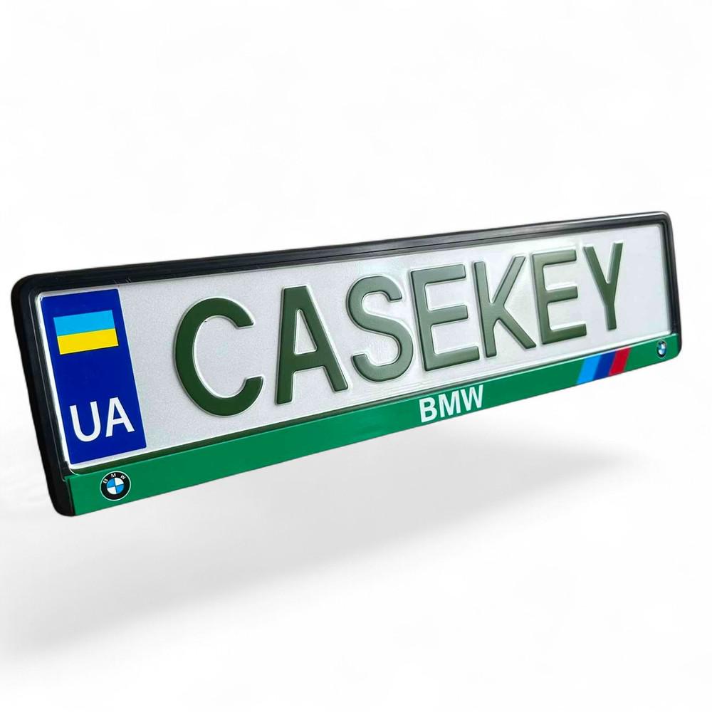 Авторамка з лакованим друком BMW (bwramka6)