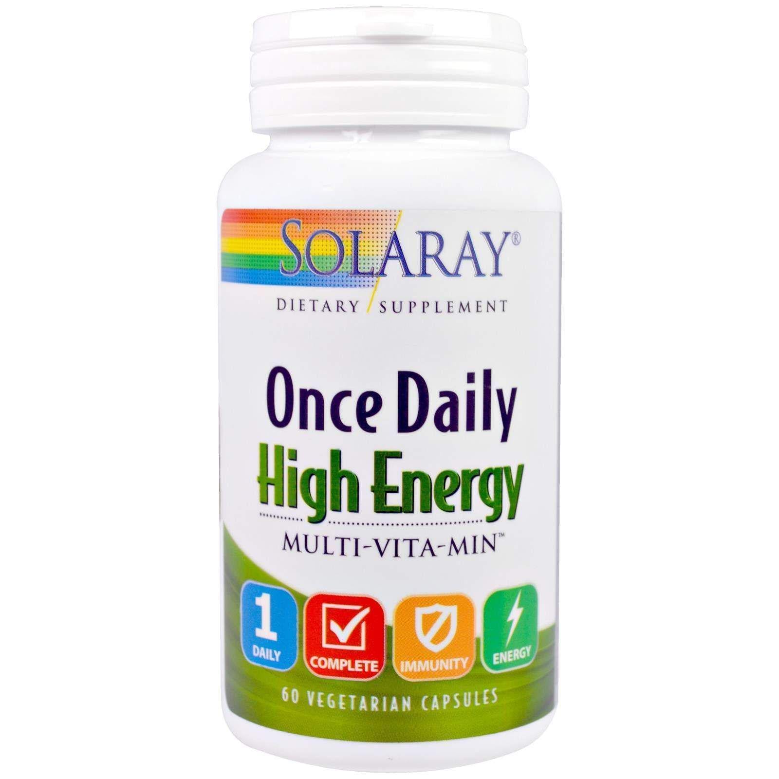 Мультивитамины Solaray Once Daily High Energy 60 капсул (00000035613)