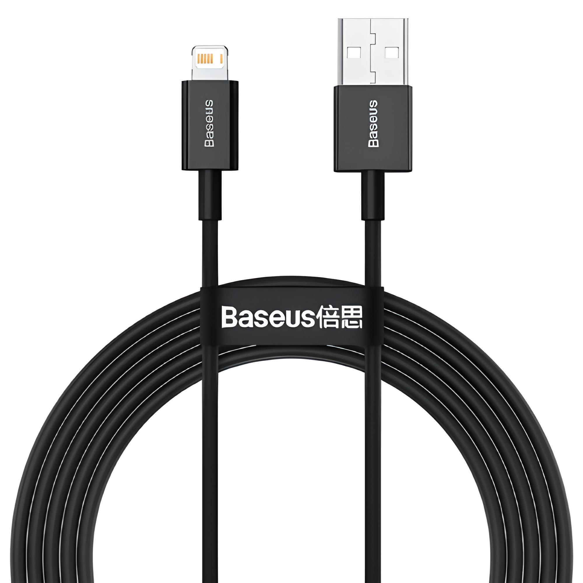 Кабель BASEUS USB 2.0 type-A-Lightning Superior 2M 2,4 A CALYS-C03 Black