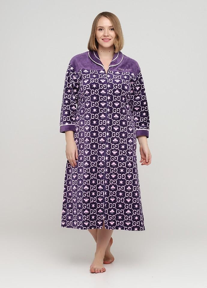 Халат Wild Love XL Фиолетовый (20867-02) Халат Wild Love XL Фиолетовый (20867-02)