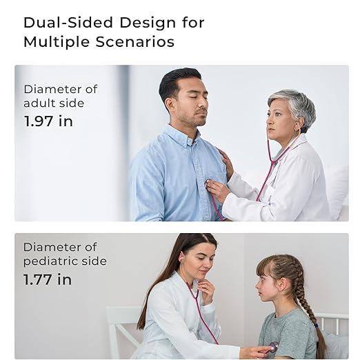 Стетоскоп двосторонній Scienlodic з вушними вкладишами - фото 6 Стетоскоп двосторонній Scienlodic з вушними вкладишами - фото 6