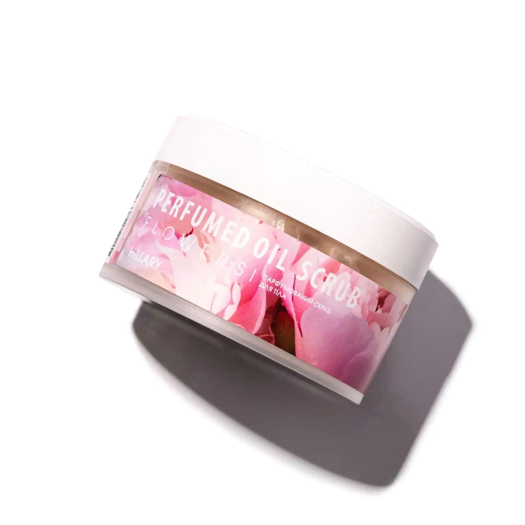 Скраб для тіла парфумований Hillary Perfumed Oil Scrub Flowers 200 г (HI-01-187)