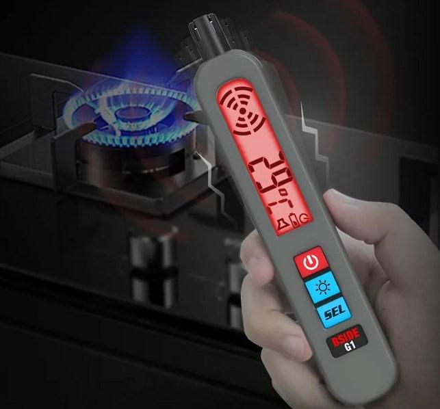 Детектор витоку газу BSIDE природний CO2 легкозаймистий спирт/аналізатор метану/тестер PPM LEL (2080364850) - фото 2