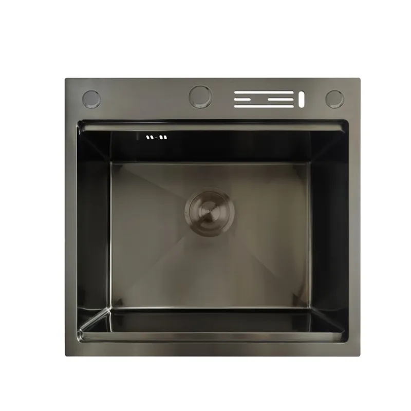 Мойка MIXXUS MH5050-SK со ступенькой для сушилки/подставкой под ножи Графит (MX1940)