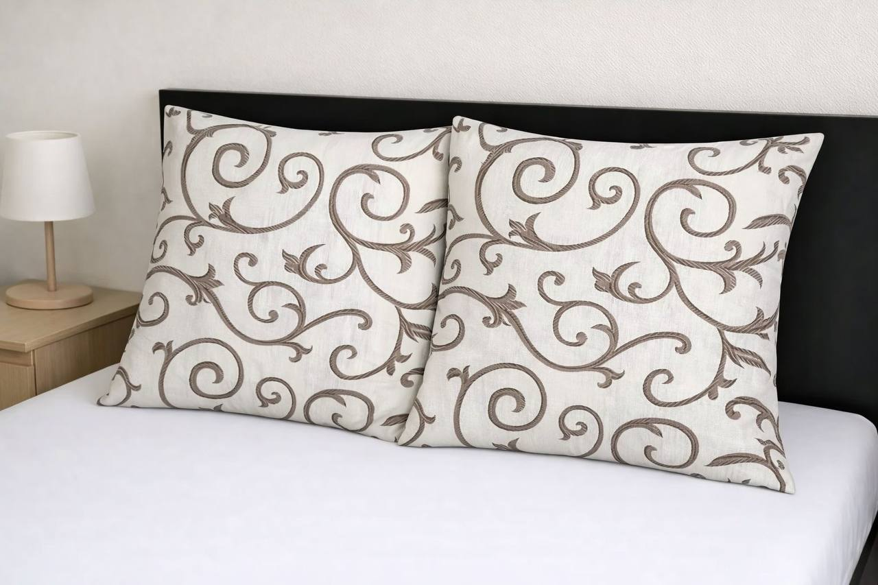 Наволочки Вензель із бязі 70х70 см 2 шт. (G-1902V/70x70)