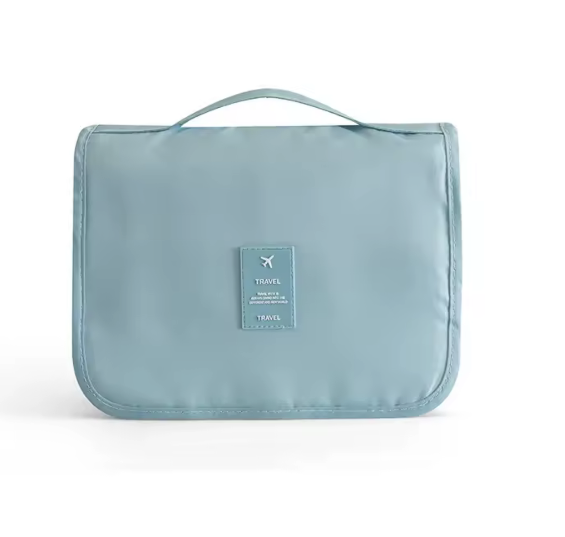 Косметичка-органайзер дорожня водостійка підвісна 24х18 см Бірюзовий (29868397)