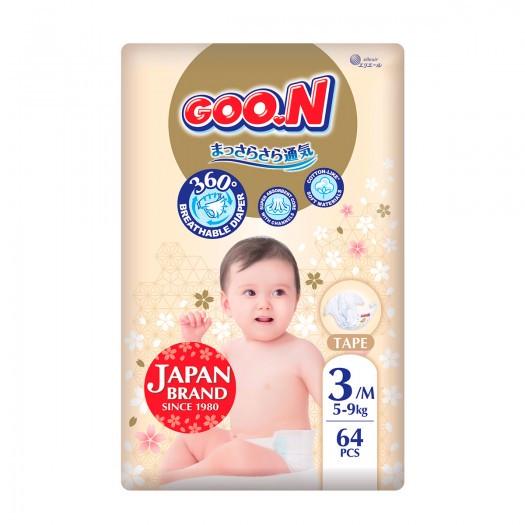 Підгузки для дітей Goo.N Premium Soft 5-9 кг 64 шт. (F1010101-154-ks)