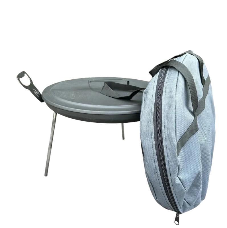 Сковорода с диска бороны з крышкой та чехлом 540х415х330 мм (SDR-40KCH) - фото 2 Сковорода с диска бороны з крышкой та чехлом 540х415х330 мм (SDR-40KCH) - фото 2