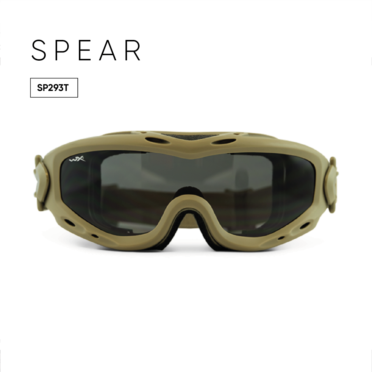 Маска Wiley X SPEAR Smoke/Clear/Rust Tan Frame 3 линзы Оливковый матовый - фото 4