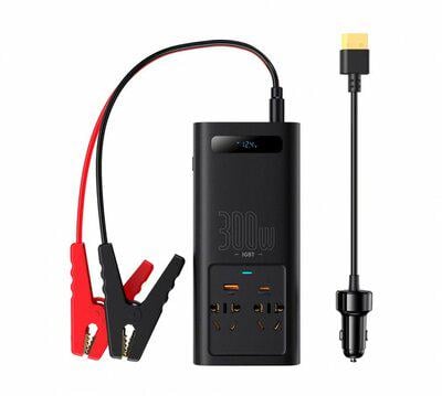 Автомобільний інвертор BASEUS IGBT Power Inverter 300 W 220 V CN/EU Black