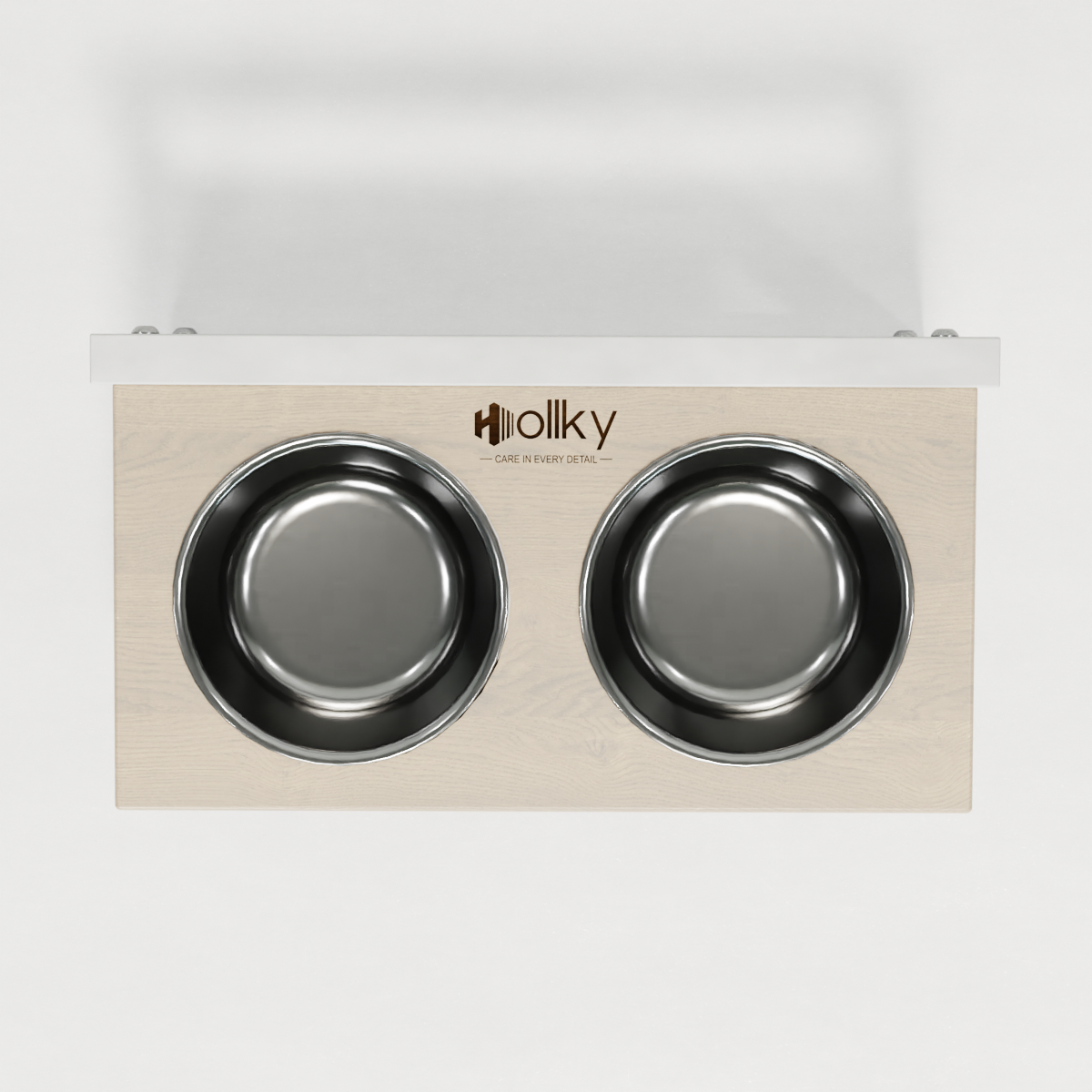 Миски на регулируемой подставке для маленьких собак Hollky Flex S 2х0,45 л (FS-422523-WHWH) - фото 8