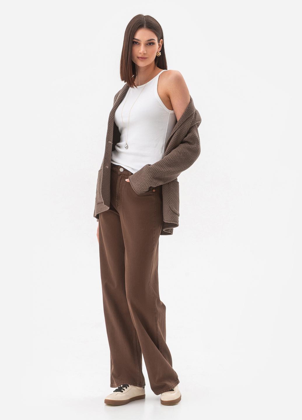 Піджак жіночий рисової в'язки SVTR р. 48-50 Капучино (598) - фото 4