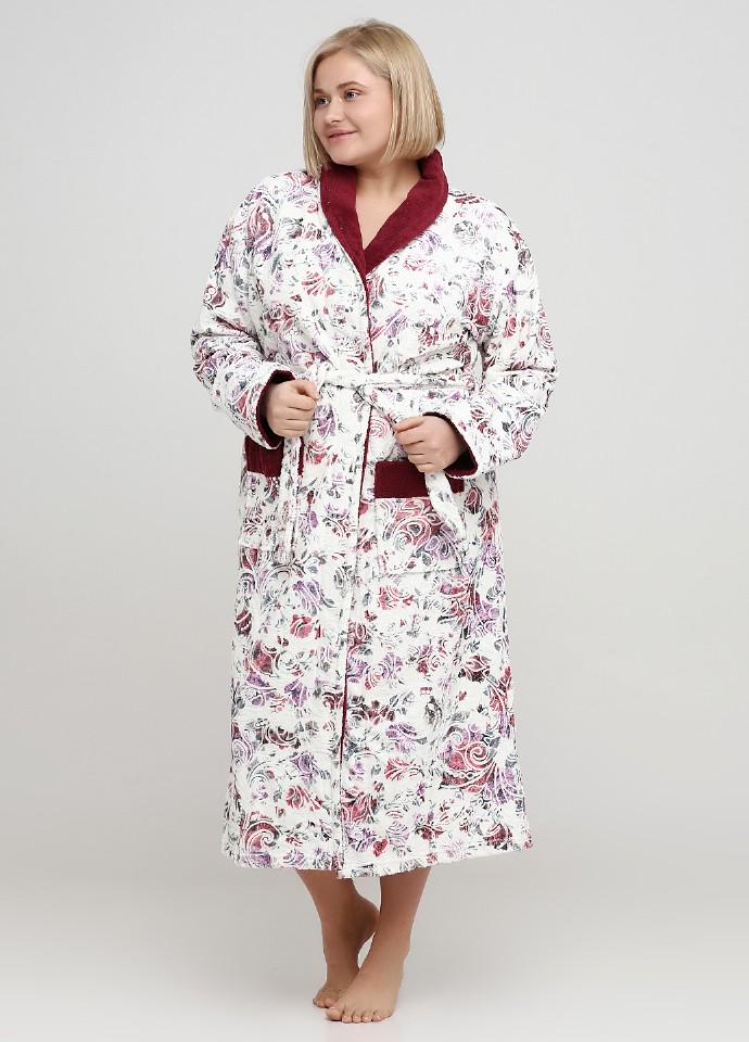 Халат Wild Love 3XL Разноцветный/Бордовый (999) Халат Wild Love 3XL Разноцветный/Бордовый (999)
