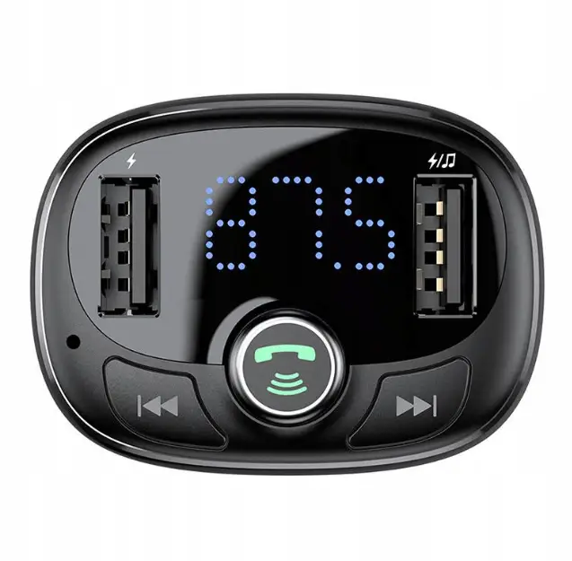 FM-трансмиттер BASEUS T Shaped S-09 Car Bluetooth MP3 Player CCMT000301 Black - фото 5