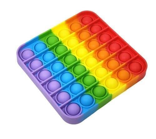 Игрушка антистресс Sibelly Pop It Rainbow Square
