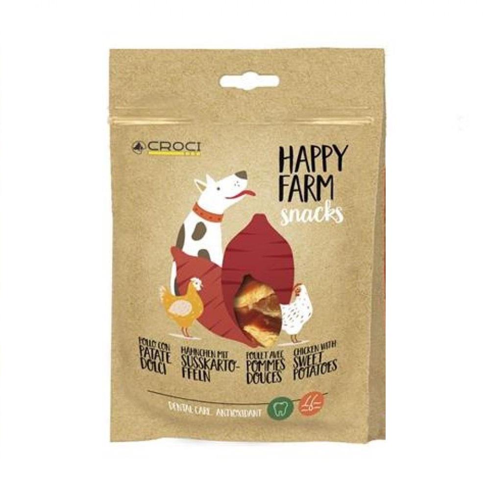 Ласощі для собак Croci Happy Fafm Snacks снеки картопля з куркою 80 г (1133151726)