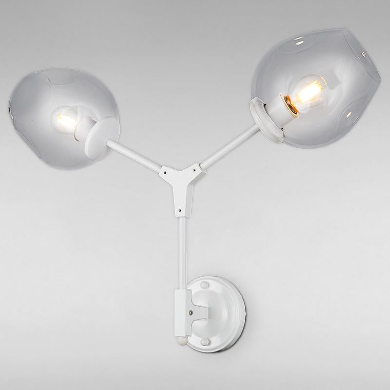 Настенный светильник LS-18121-2 Белый/Прозрачный