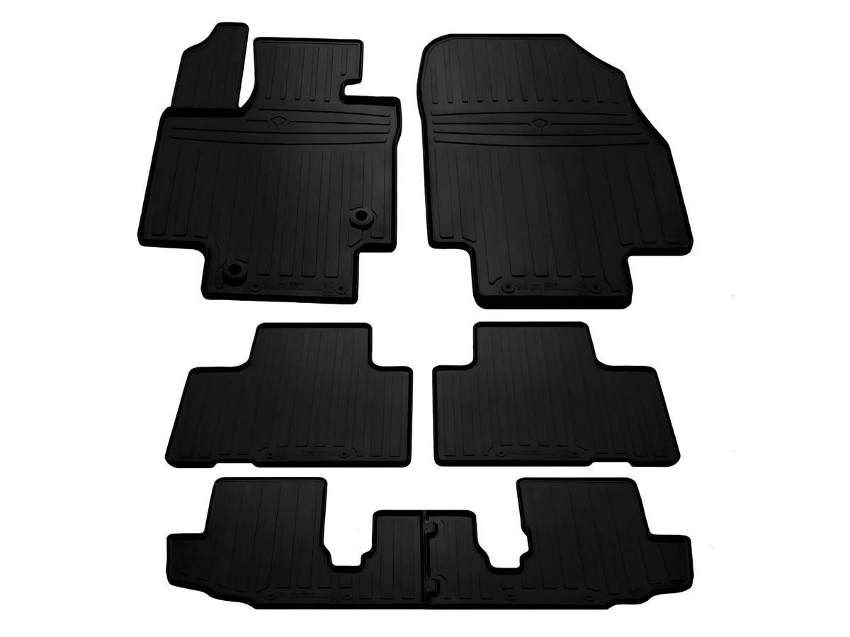 Коврики резиновые Stingray для Toyota Highlander XU70 2019 special design 2016 with plastic clips TL 6 шт. (1022546)