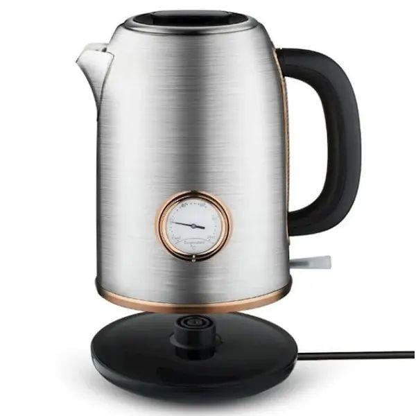 Электрочайник Domotec MS 7849 с автоотключением/термометром нержавеющая сталь 2000 Вт 1,7 л (30547326)