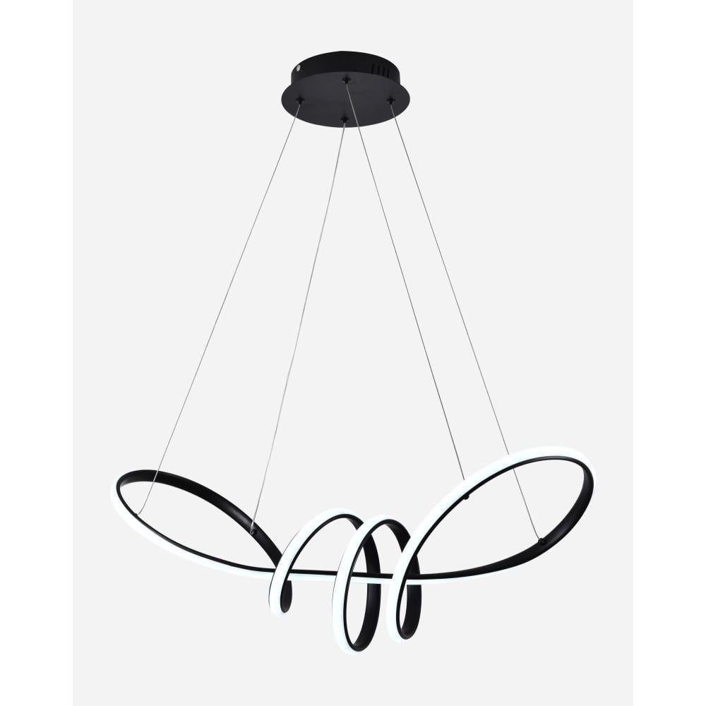 Люстра підвісна світлодіодна Sirius LCD3056 BK Чорний (27435095)