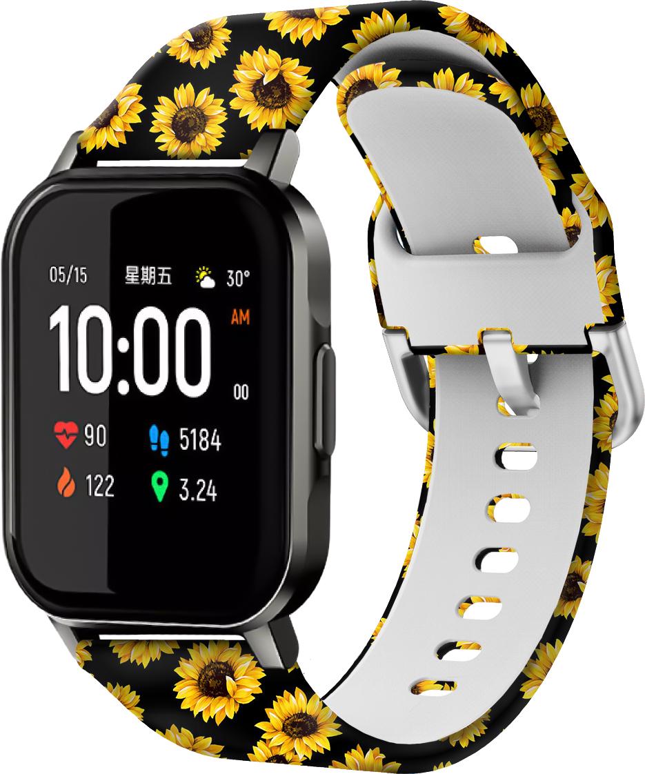 Ремешок Colorful для Haylou Smart Watch 2 LS02 Sunflowers (28596)
