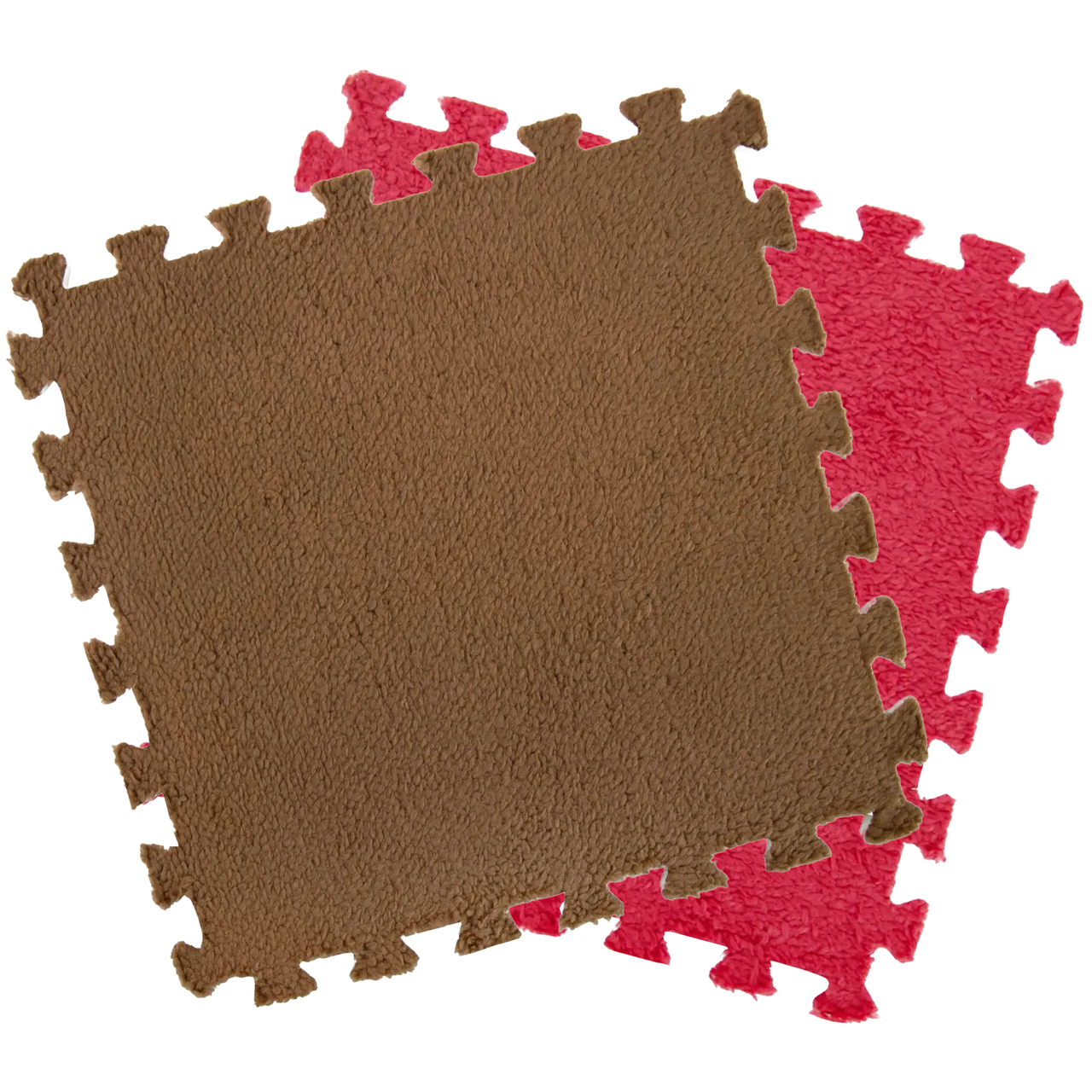Коврик-пазл с ворсом RIAS PZ-201 20 пазлов 30x30 см Red/Brown (3_07179)