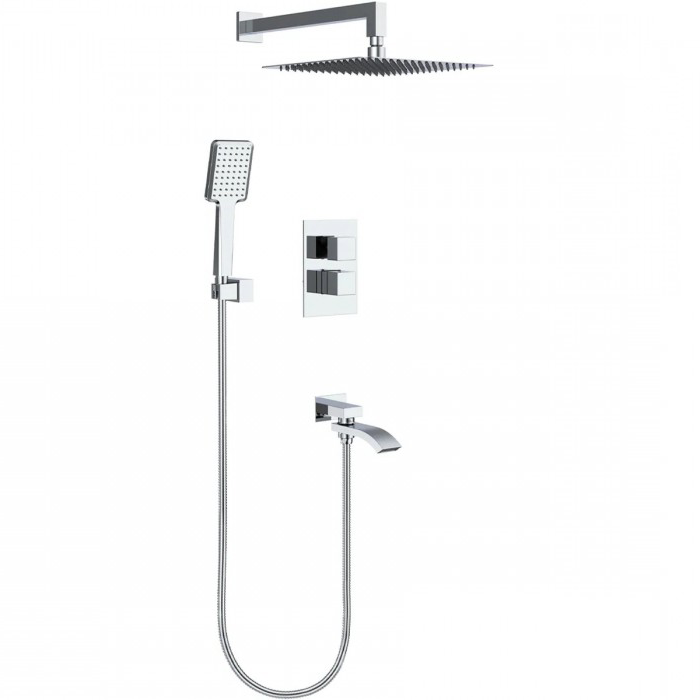 Душевая система встраиваемая Gappo G07 G7107-40 излив-переключатель на лейку 3-функции Хром