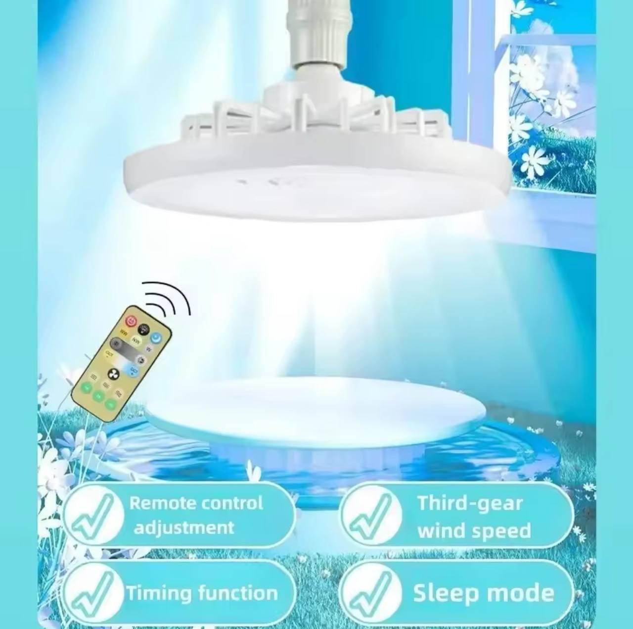 Лампа-вентилятор Fan Light LK23-2 LED E27 Белый (19482733) - фото 6