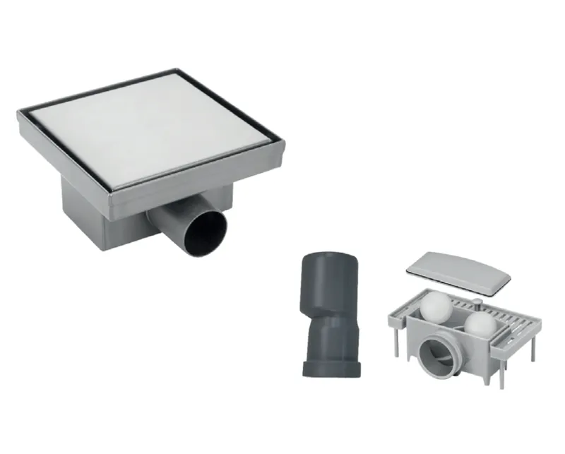 Трап душевой KOER FD30-S150 нержавеющая сталь 150x150 мм (AC0701)