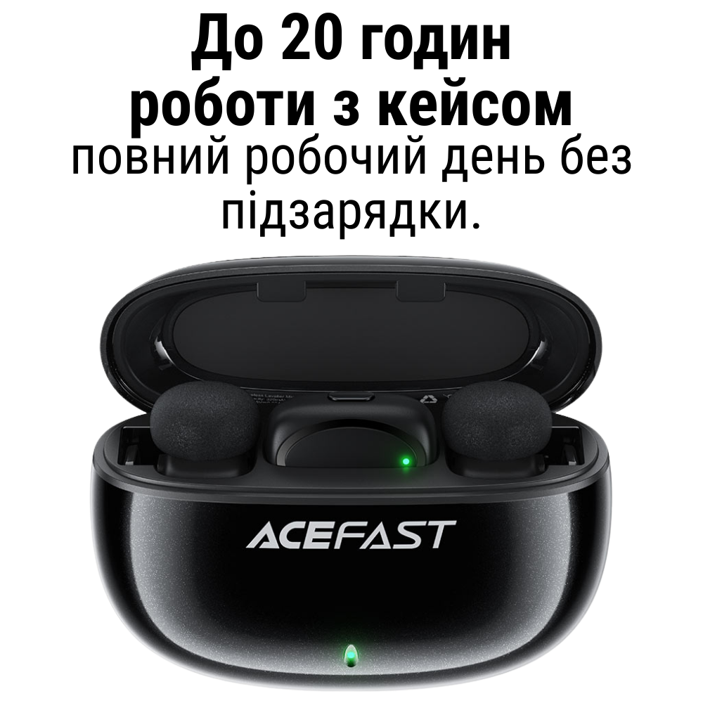 Мікрофон петличний Type-C з шумопоглинанням для Android Acefast (R2) - фото 6 Мікрофон петличний Type-C з шумопоглинанням для Android Acefast (R2) - фото 6