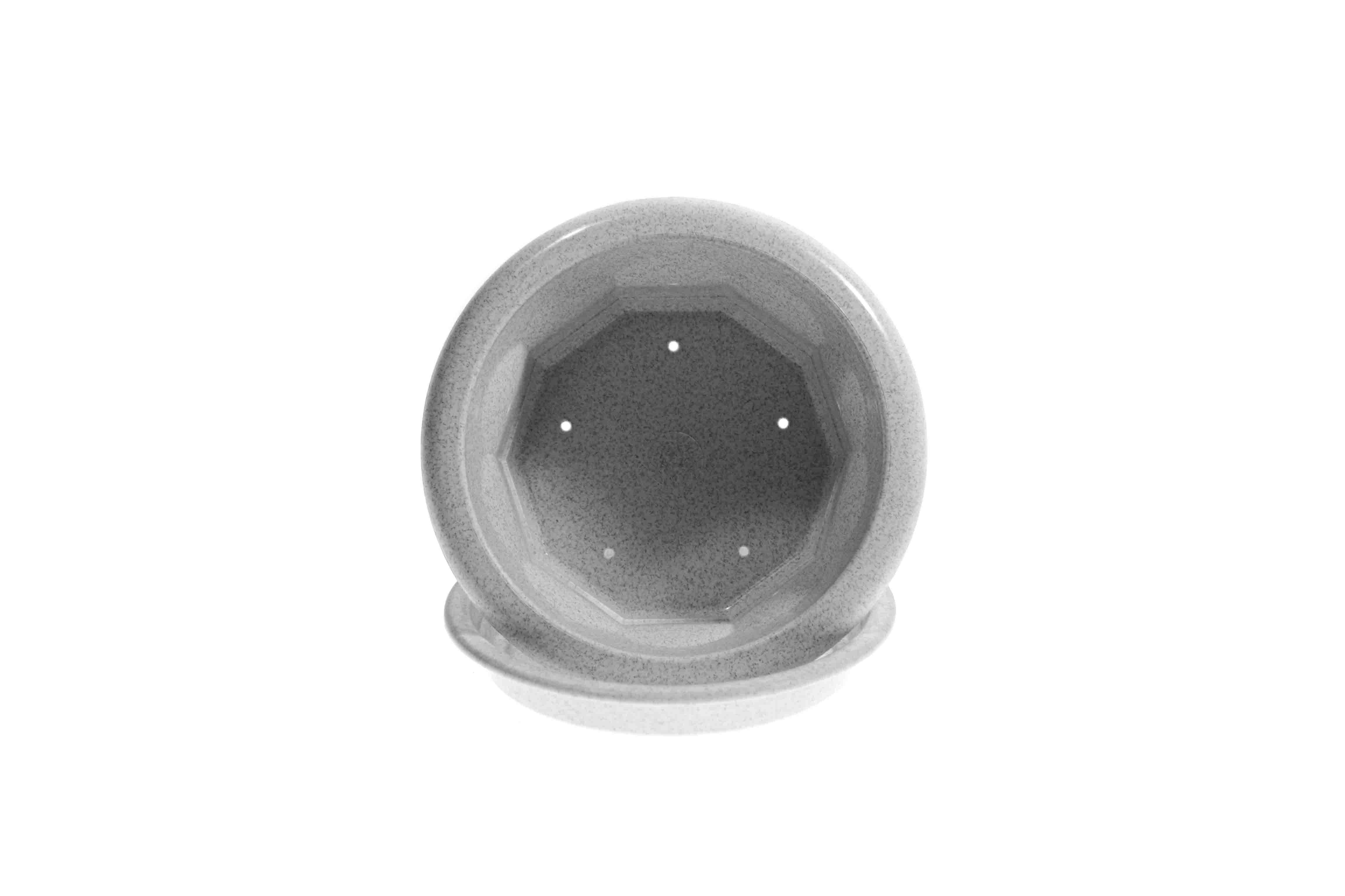 Горшок Тюльпан Ø 14x7,5 см 0,5 л Белый мрамор - фото 5 Горшок Тюльпан Ø 14x7,5 см 0,5 л Белый мрамор - фото 5