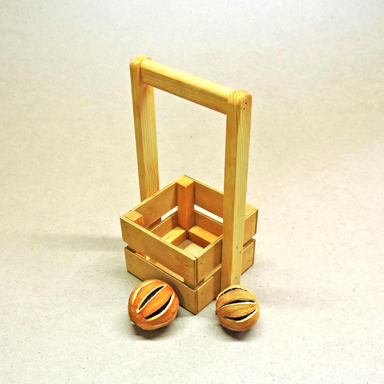 Корзинка подарочная из дерева Шервуд 12х12 см Карри (ПДК-0021103) - фото 3 Корзинка подарочная из дерева Шервуд 12х12 см Карри (ПДК-0021103) - фото 3