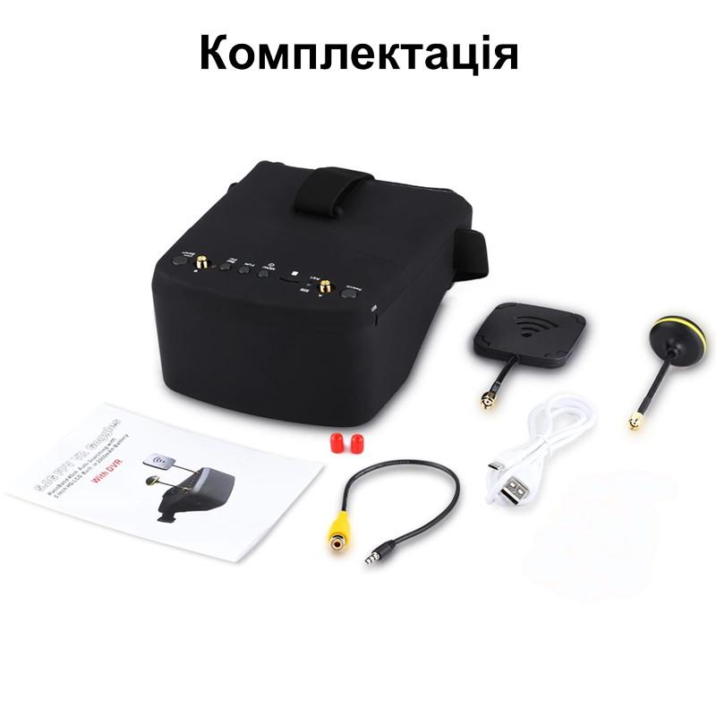FPV окуляри-шолом для квадрокоптера і авіамоделей Eachine EV800D та 2 антени запис 5" 5,8 гГц (100987) - фото 7