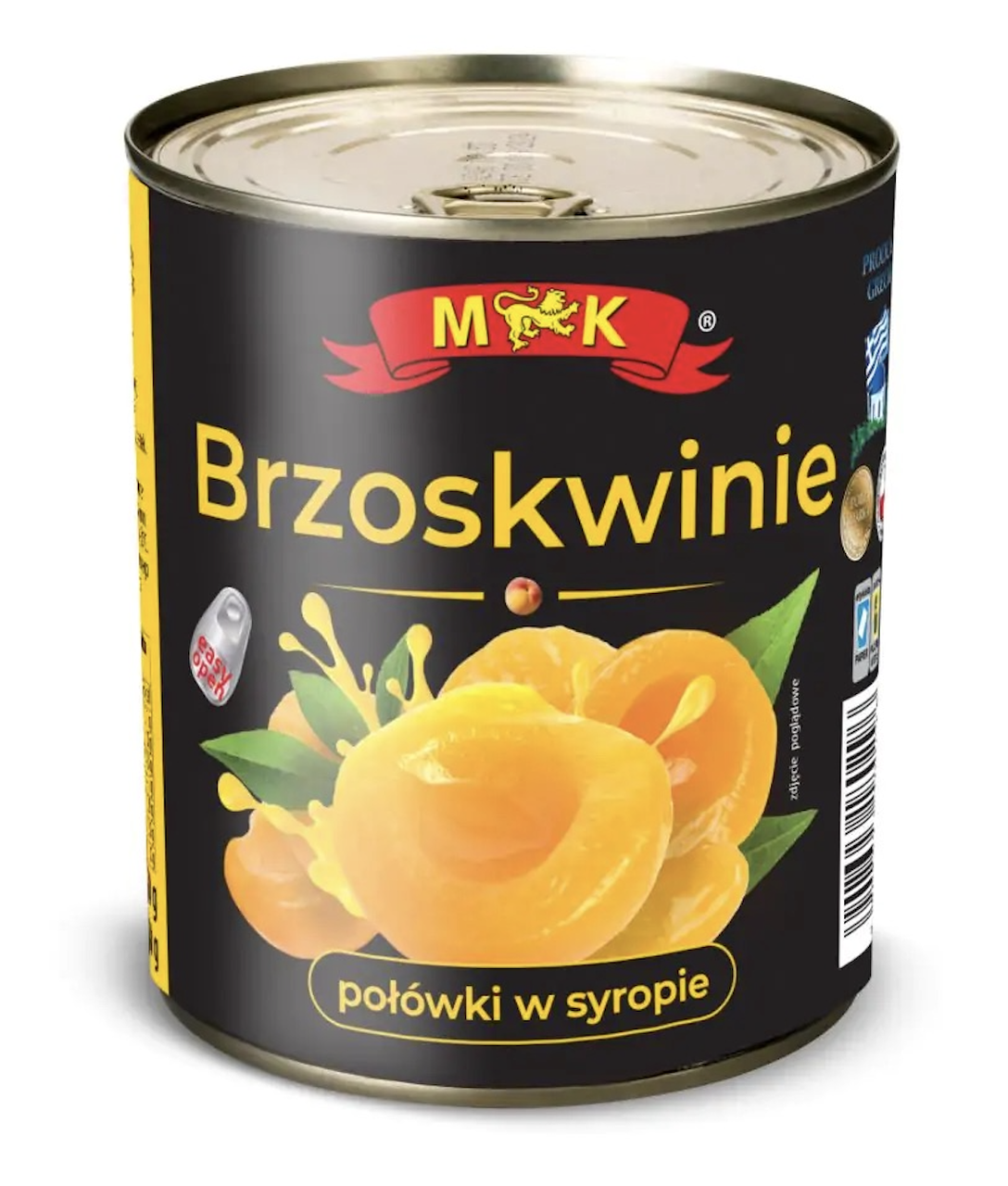 Персики консервированные M&K в сиропе половинками ж/б 820 г