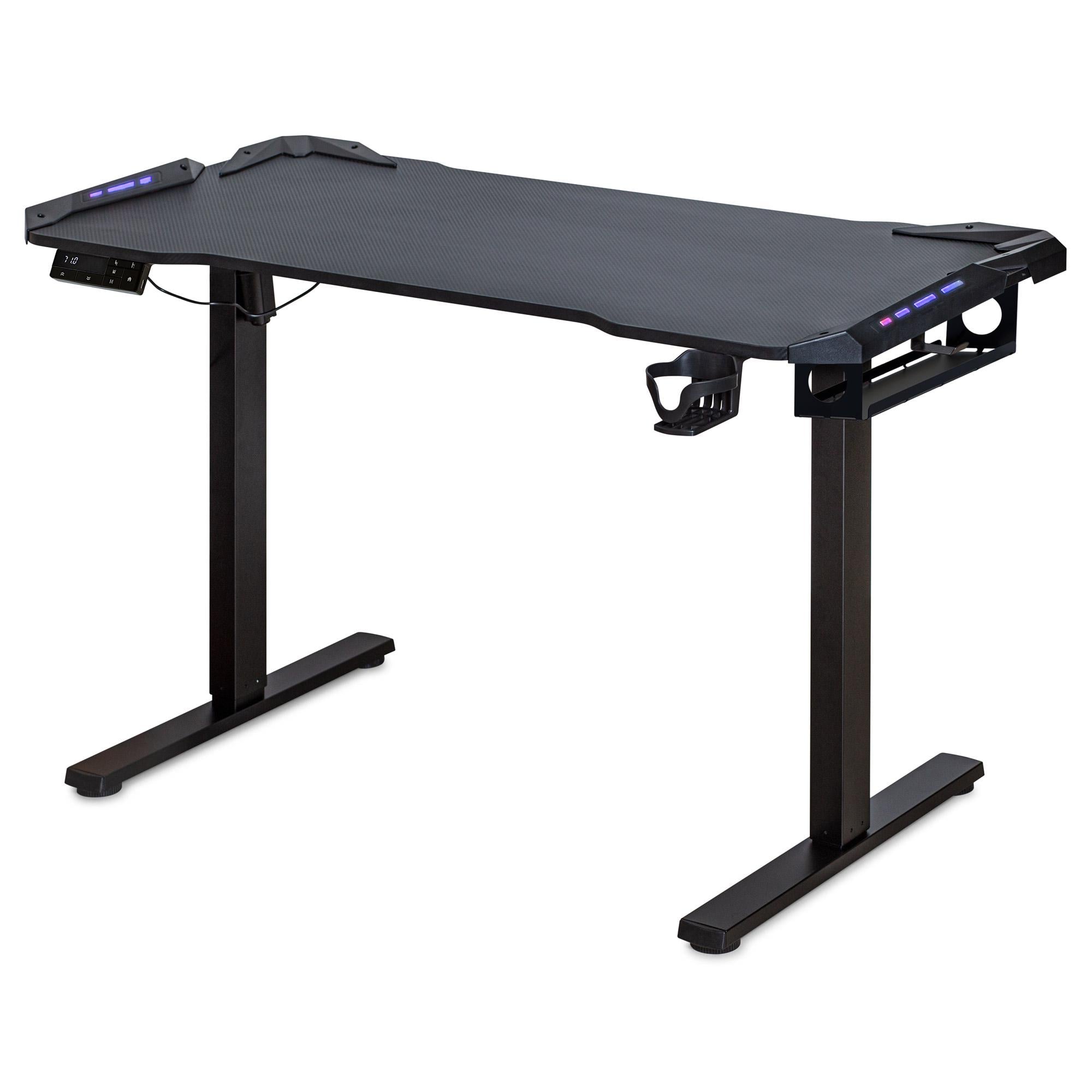 Стол Mealux PowerDesk Carbon RGB c электрорегулировкой высоты (EVO-201 Carbon/B)