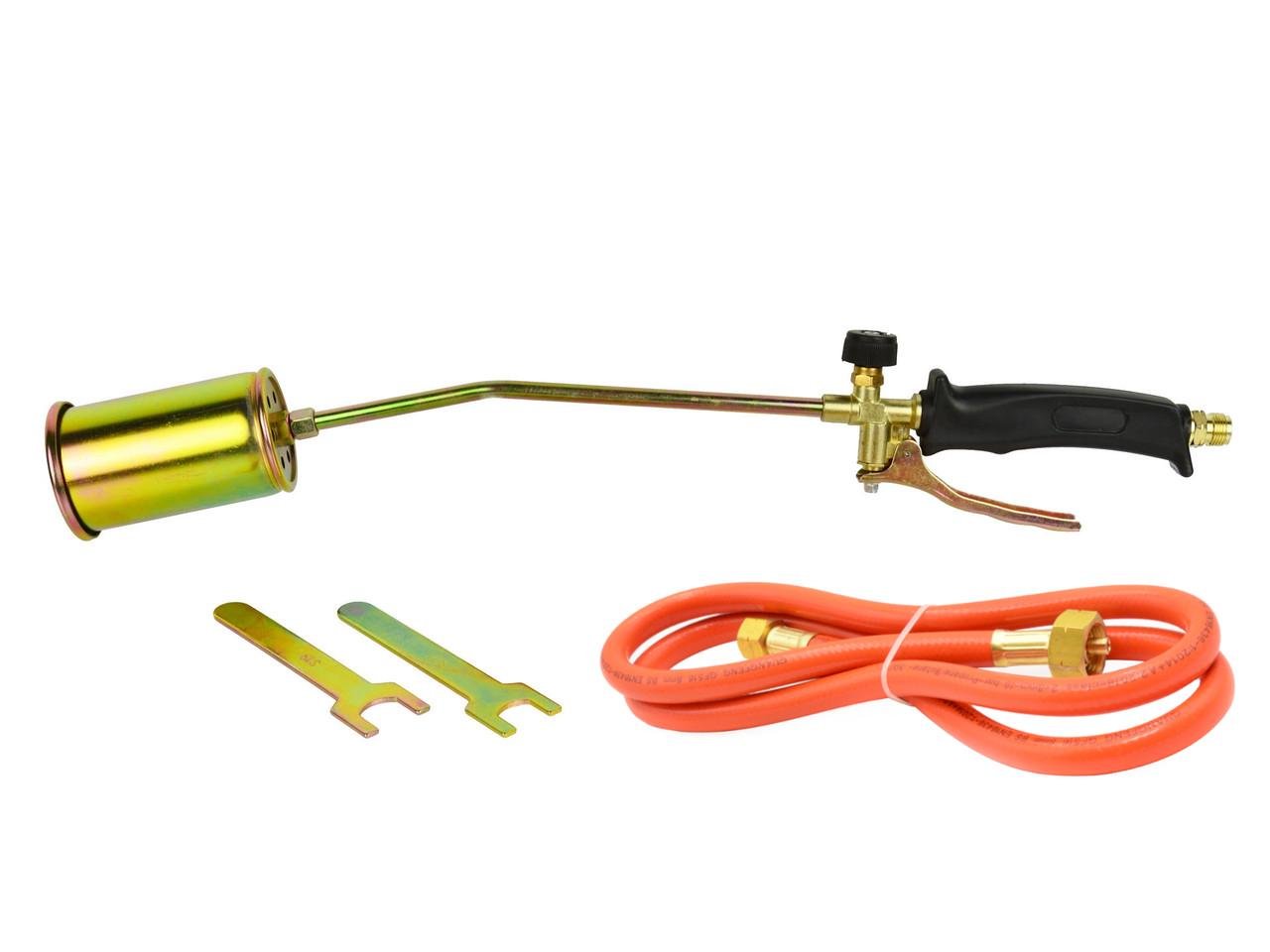 Газовая горелка кровельных работ GeKo 60 см на 1 сопло 60 мм шланг 1,5 м (G20004)