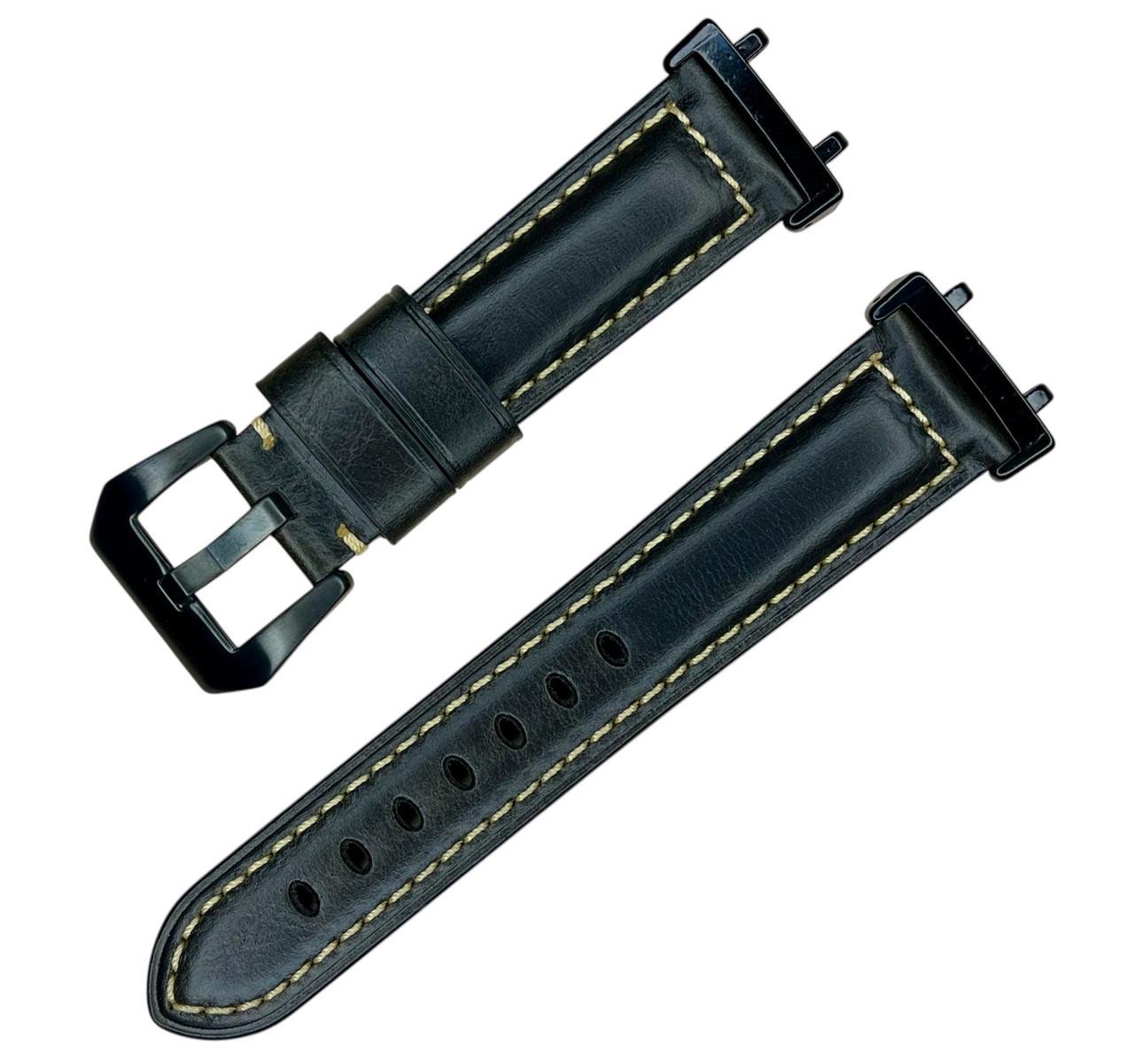 Ремешок кожаный Primolux F001 Black buckle для часов Xiaomi Amazfit T-Rex 3 W2323GL2N Dark Brown (2661897920)