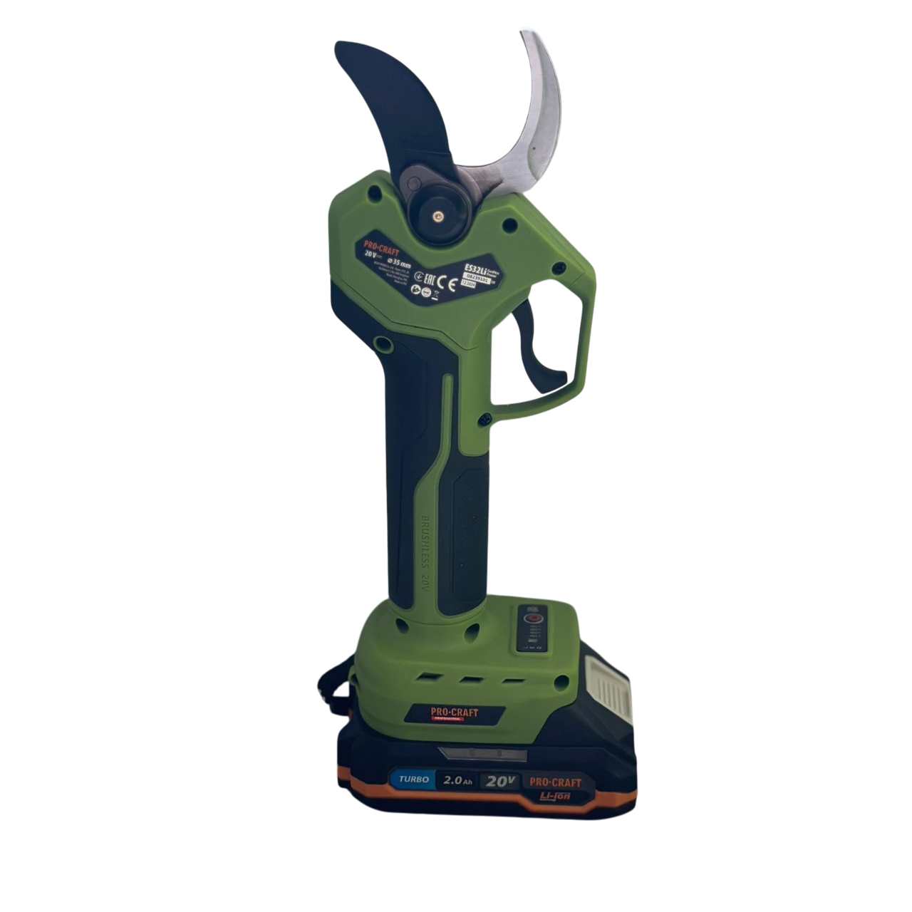 Секатор акумуляторний Procraft ES32Li АКБ і зарядний пристрій (030321) - фото 2 Секатор акумуляторний Procraft ES32Li АКБ і зарядний пристрій (030321) - фото 2
