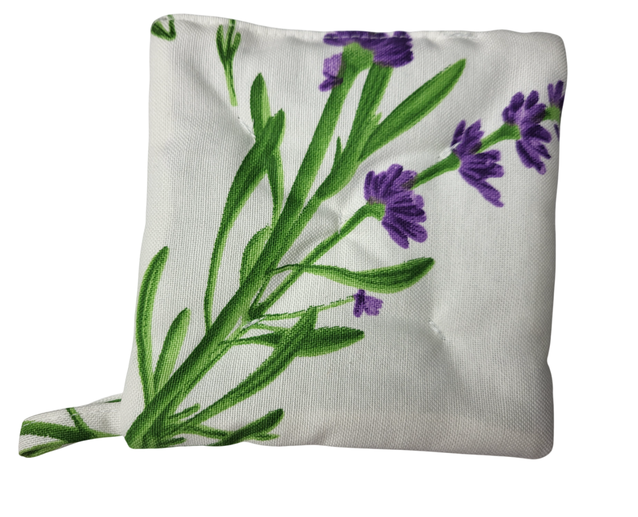 Прихватка с цветочным узором 30x30 см Белый (1637)