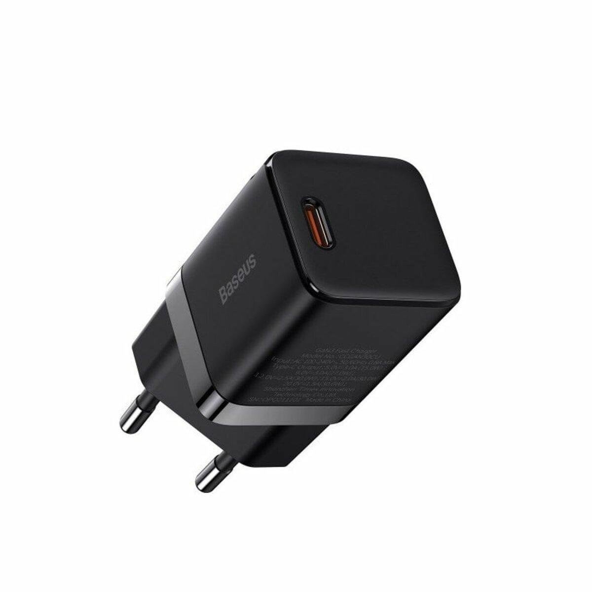 Зарядний пристрій мережевий Baseus GAN3 Fast Charger 1Type-C EU 30 W Black (CCGN010101)