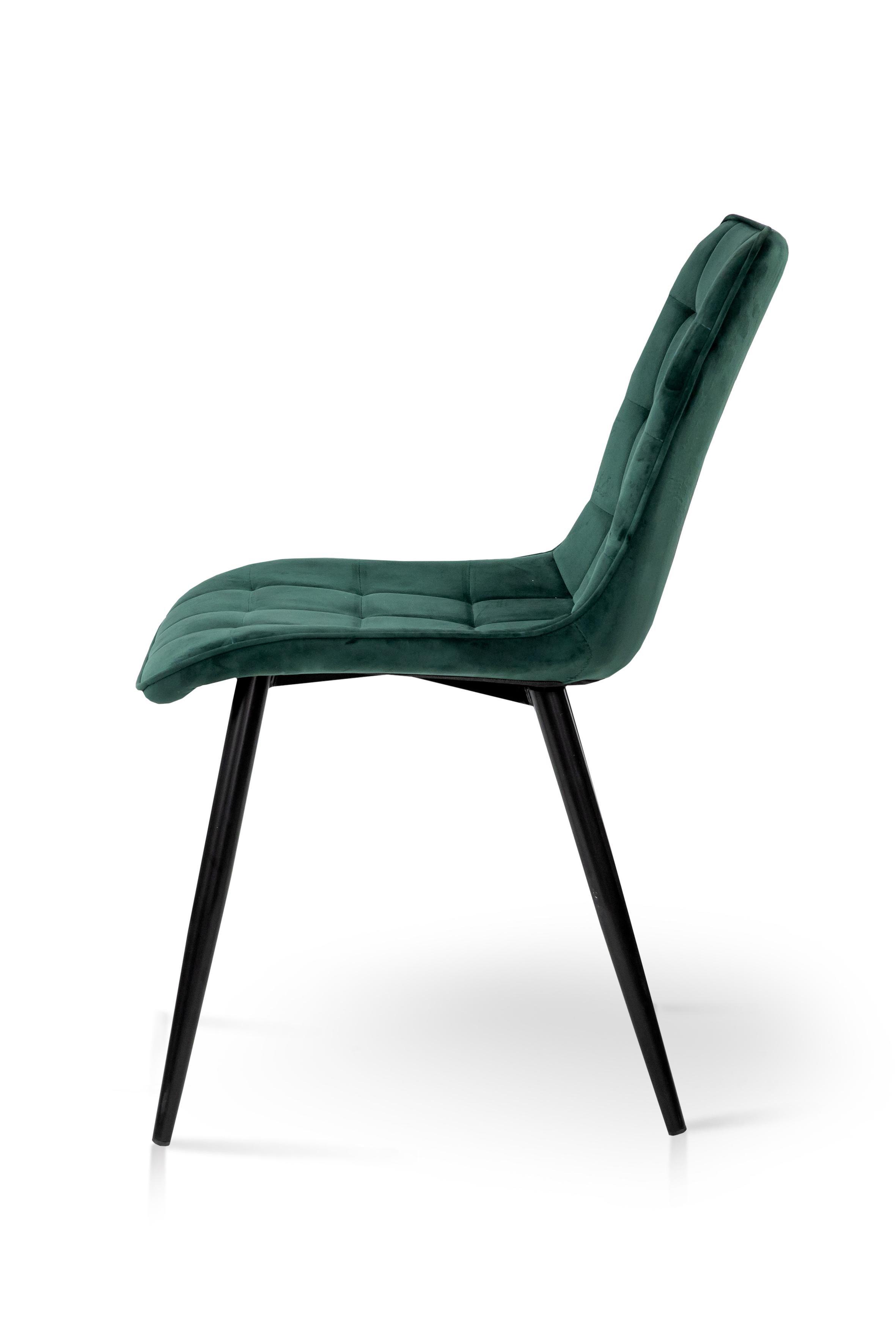 Стілець для кухні та вітальні ГРЕЙС Віллі 480х890х560 мм Чорний/Зелений (GAА0057595) - фото 3 Стілець для кухні та вітальні ГРЕЙС Віллі 480х890х560 мм Чорний/Зелений (GAА0057595) - фото 3