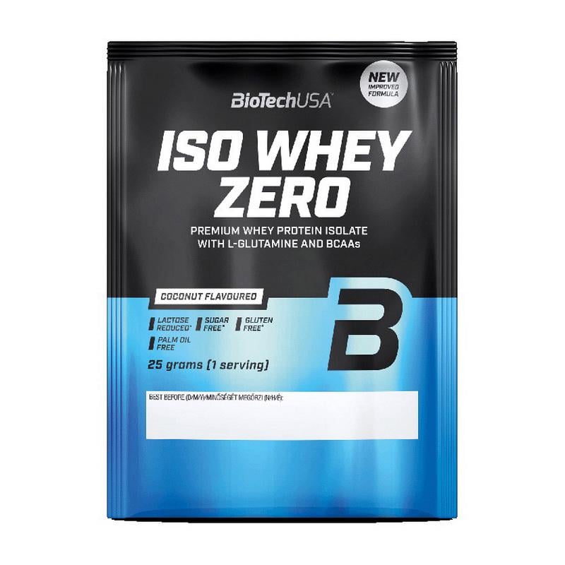 Изолят сывороточный BioTech Iso Whey Zero lactose free 25 г Черный шоколад