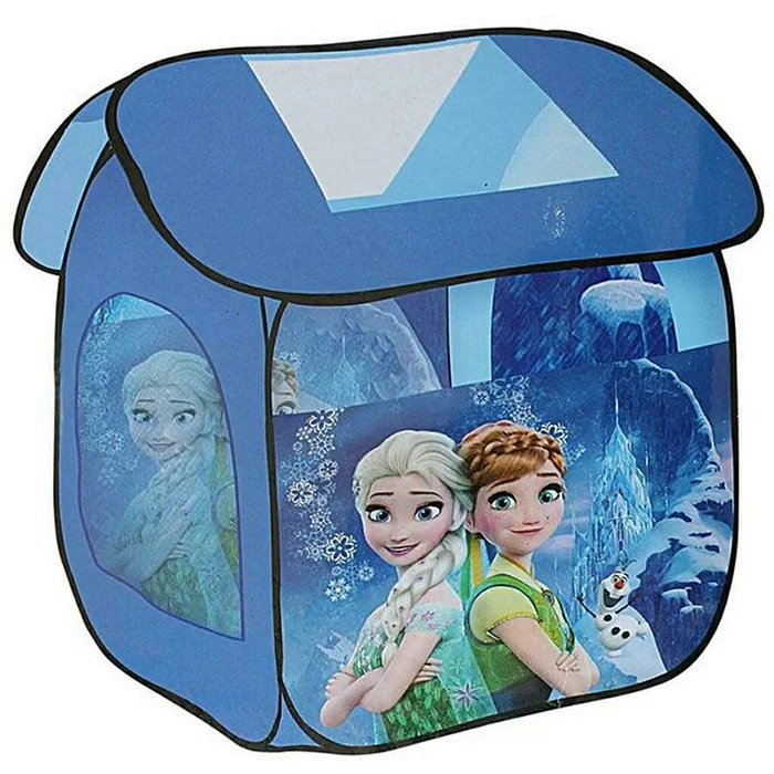 Палатка детская игровая со съемной крышей Frozen в сумке 112х102х114 см Синий