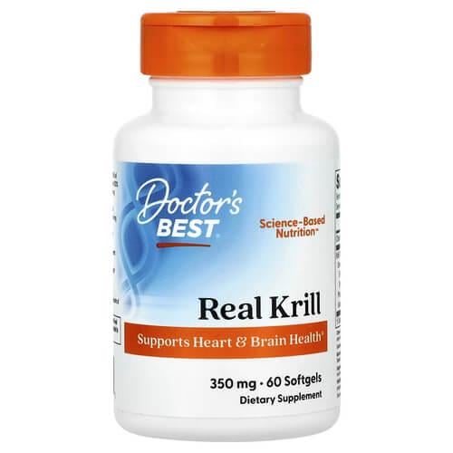 Масло криля Doctor's Best Real Krill 350 мг 60 жидких капс. (DRB-00224)