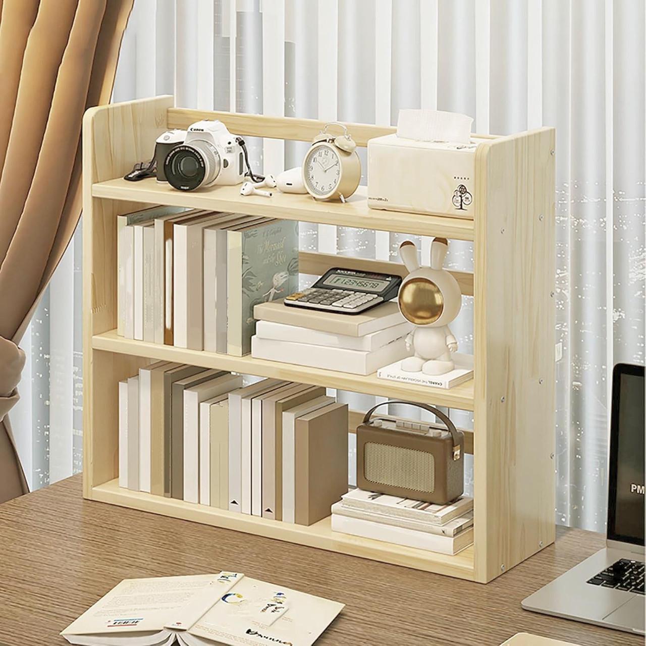 Полка-надстройка настольная из дерева Шикадо бланже (АКД-019801)