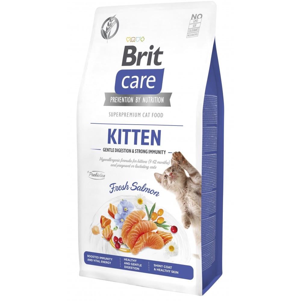 Сухий корм для кошенят Brit Care Cat by Nutrition Kitten Immunity з лососем 7 кг (172543)