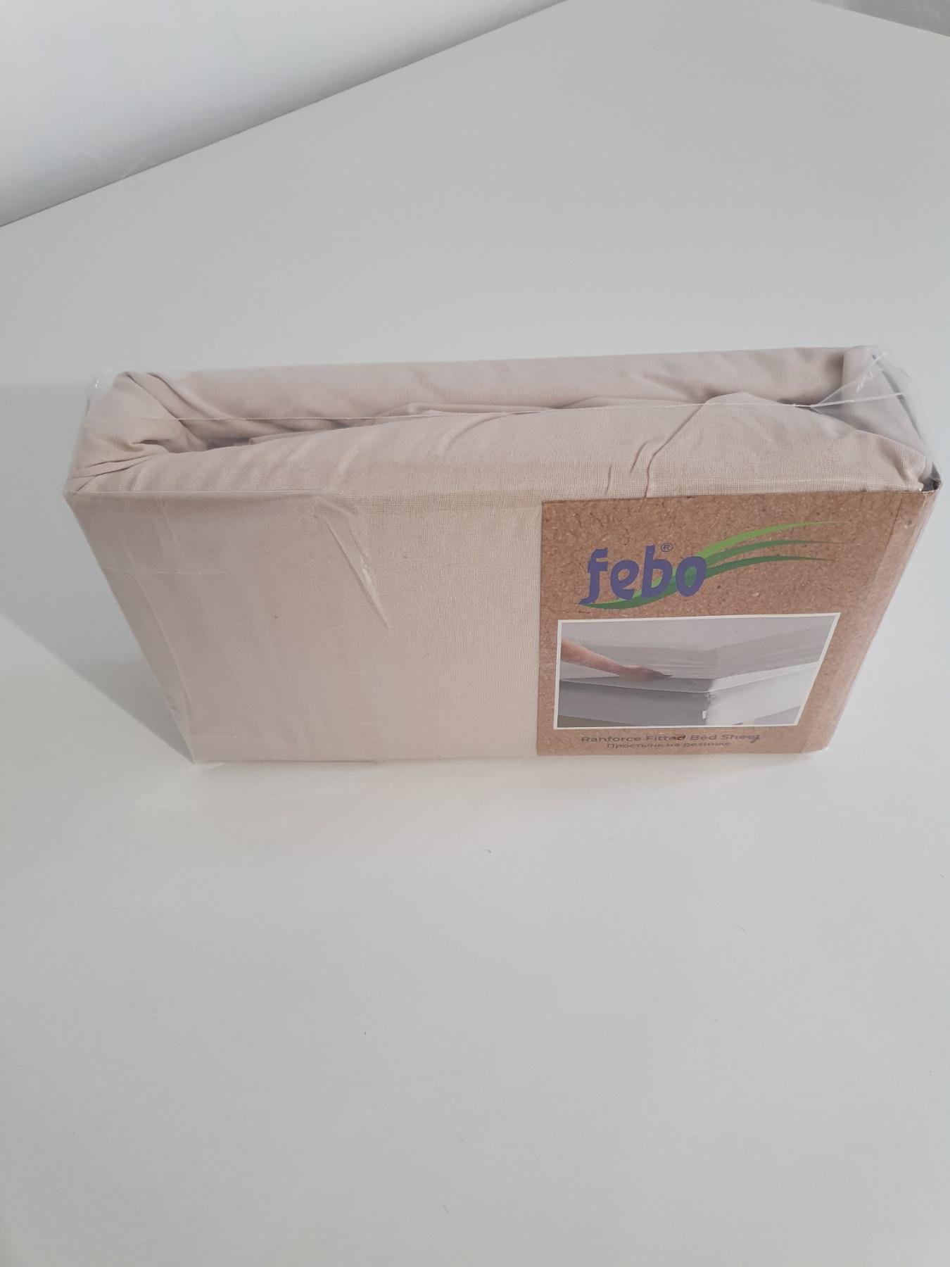Набір Febo простирадло на резинці 180х200 см та наволочки з ранфорсу 50х70 см Бежевий (01040514) - фото 3 Набір Febo простирадло на резинці 180х200 см та наволочки з ранфорсу 50х70 см Бежевий (01040514) - фото 3
