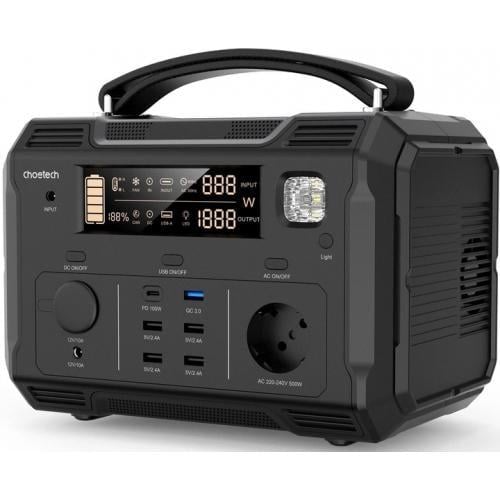 Портативна зарядна станція Choetech BS004 505Wh (53911)